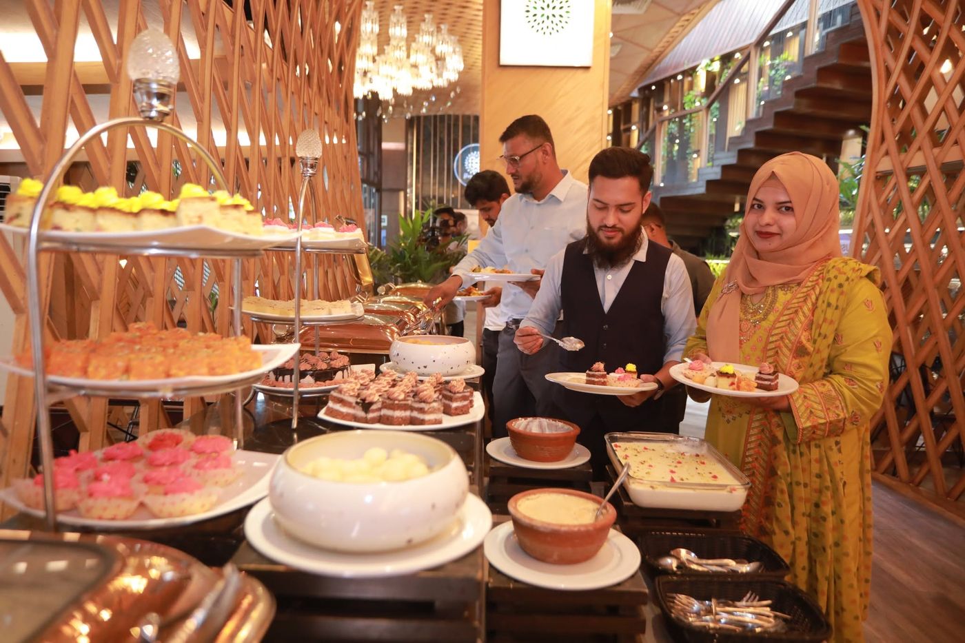 Buffet lunch at the event
